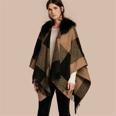 burberry cashmere poncho